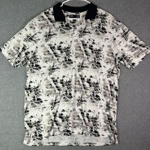 Oakley Shirt Men's 2XL XXL Golf Performance Polo Golfing Stretch Hydrolix AOP